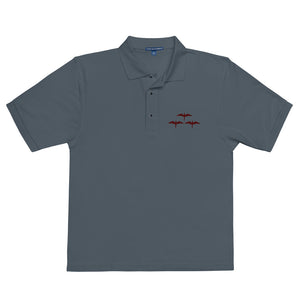 'IWA Kolu Polo Tee (Red Embroidery)