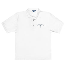 Load image into Gallery viewer, &#39;IWA &#39;Ākau Kane Polo Tee (Gray Embroidery)