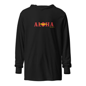 Aloha 'Ahu'ula Hooded Long-Sleeve Tee