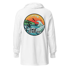 Load image into Gallery viewer, &#39;IWA Surf Co. Logo Hooded long-sleeve tee