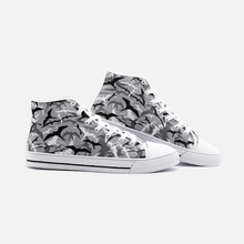 Load image into Gallery viewer, Camo Gray &#39;IWA High Top Canvas Shoes