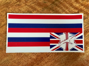 H Ea Flag 5" Sticker