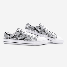 Load image into Gallery viewer, Camo Gray &#39;IWA Low Top Canvas Shoes