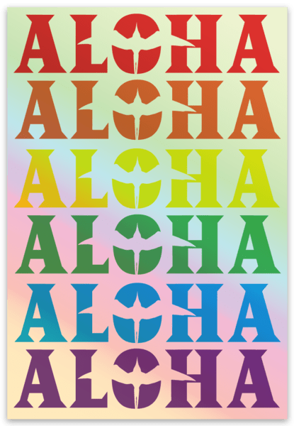 Aloha Ānuenue Rainbow Hologramic 4