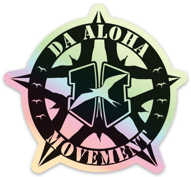 Da Aloha Movement Holographic Sticker 3.5
