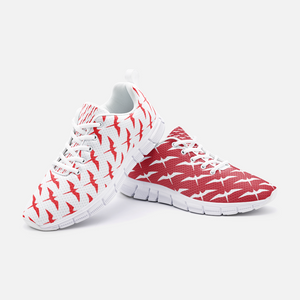 'IWA Ho'āuna Red 2-Toned Athletic Sneakers