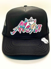 Load image into Gallery viewer, Live Aloha Floral Trucker
