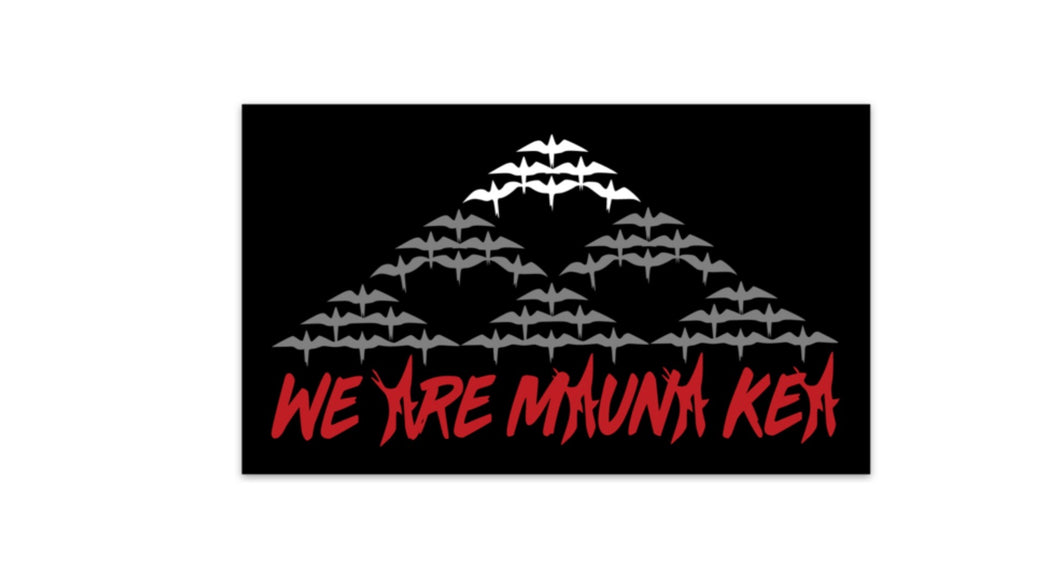 We Are Mauna Kea Sticker (Black)