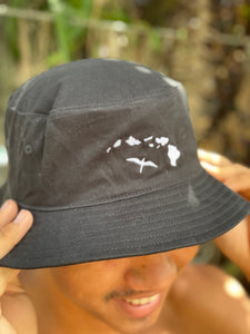 Islands 'IWA Bucket Hat (White Embroidery)