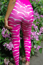 Load image into Gallery viewer, &#39;IWA Mermaid Scales Wāhine Leggings (Dragonfruit)