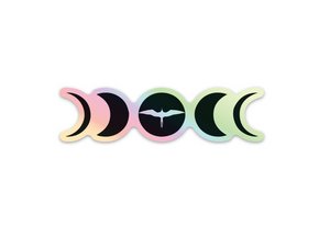 'IWA + Moon Hologram 4" Sticker