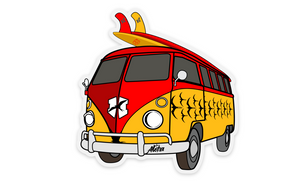 Holoholo Surf Bus 3" Sticker