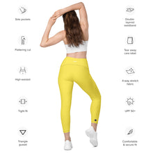 Load image into Gallery viewer, Classic &#39;IWA Pocket Leggings (LEMÓN)