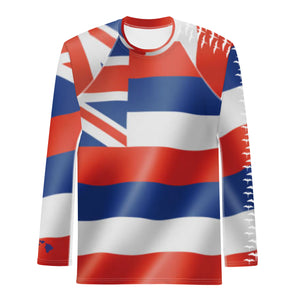 Hawaiian Flag Kāne Rash Guard 2.0