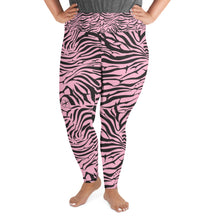Load image into Gallery viewer, &#39;IWA Zebra Curvy Sista Leggings (Rosé)