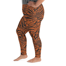 Load image into Gallery viewer, &#39;IWA Zebra Curvy Sista Leggings (Tiger)