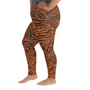 'IWA Zebra Curvy Sista Leggings (Tiger)
