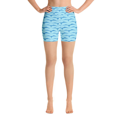 'IWA Mermaid Scales Wāhine Shorties (Blue)