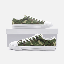Load image into Gallery viewer, Camo Green &#39;IWA Low Top Canvas Shoes