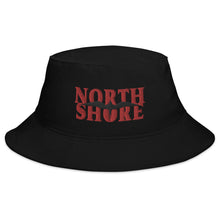 Load image into Gallery viewer, &#39;IWA North Shore Bucket Hat (Red Embroidery+Black)