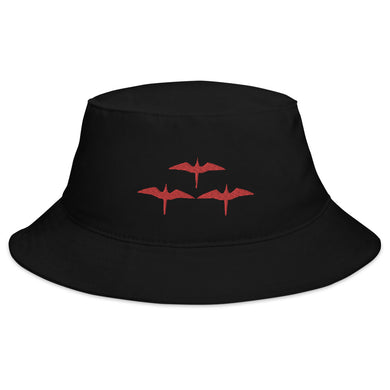 'IWA Pūkolu Bucket Hat (Red Embroidery)
