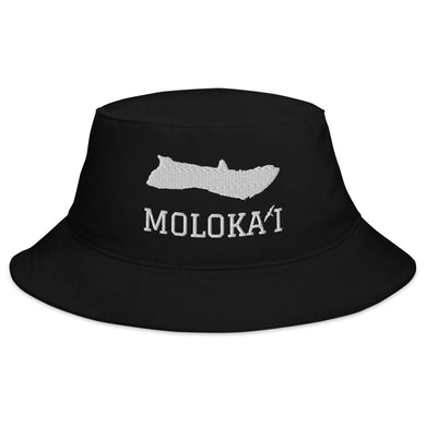 Moloka'i Bucket Hat (White Embroidery)