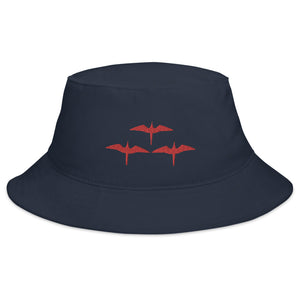 'IWA Pūkolu Bucket Hat (Red Embroidery)