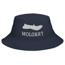 Load image into Gallery viewer, Moloka&#39;i Bucket Hat (White Embroidery)