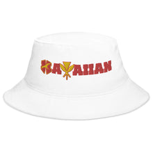 Load image into Gallery viewer, Hawaiian Bucket Hat (Red+Yellow Embroidery)