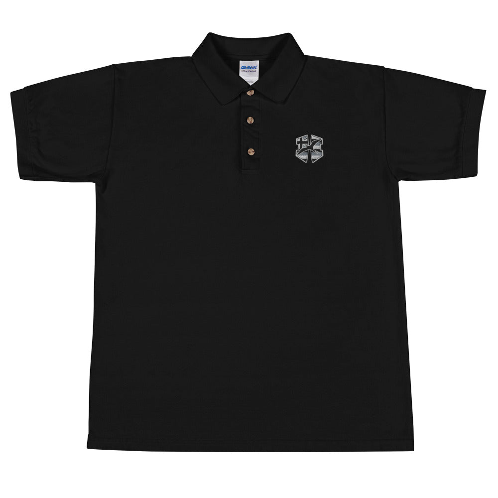 H-Flag Embroidered Polo Tee in Multiple Colors