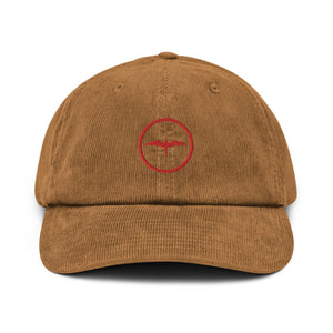 'IWA Corduroy hat (Red Embroidery)