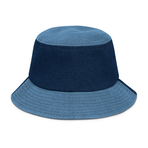 H-Flag Embroidered Denim Bucket Hat