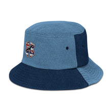 Load image into Gallery viewer, H-Flag Embroidered Denim Bucket Hat