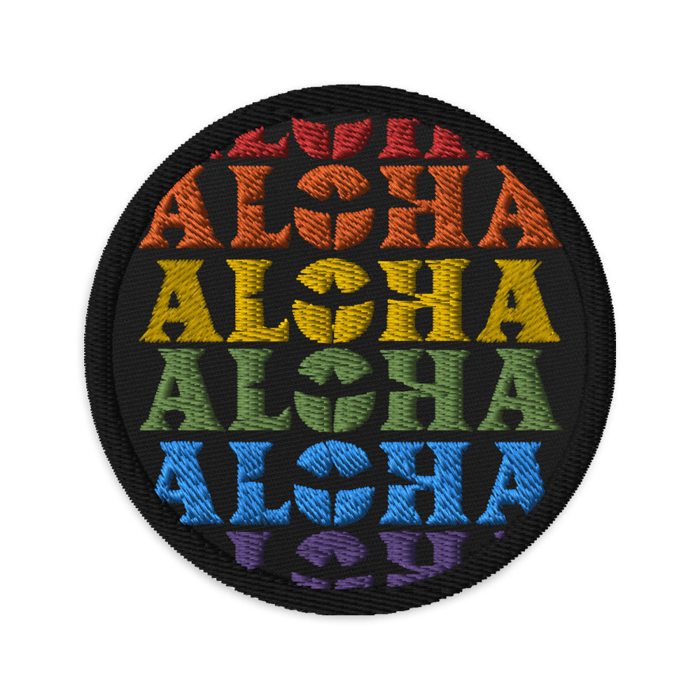 Aloha Ānuenue Embroidered Patch