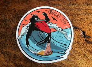 Hang Ten 'Iwa 3" Sticker