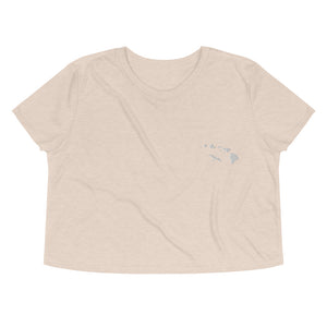 Islands Crop Tee (White Embroidery)