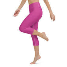 Load image into Gallery viewer, &#39;IWA Pūkolu Capri Leggings (DragonFruit)