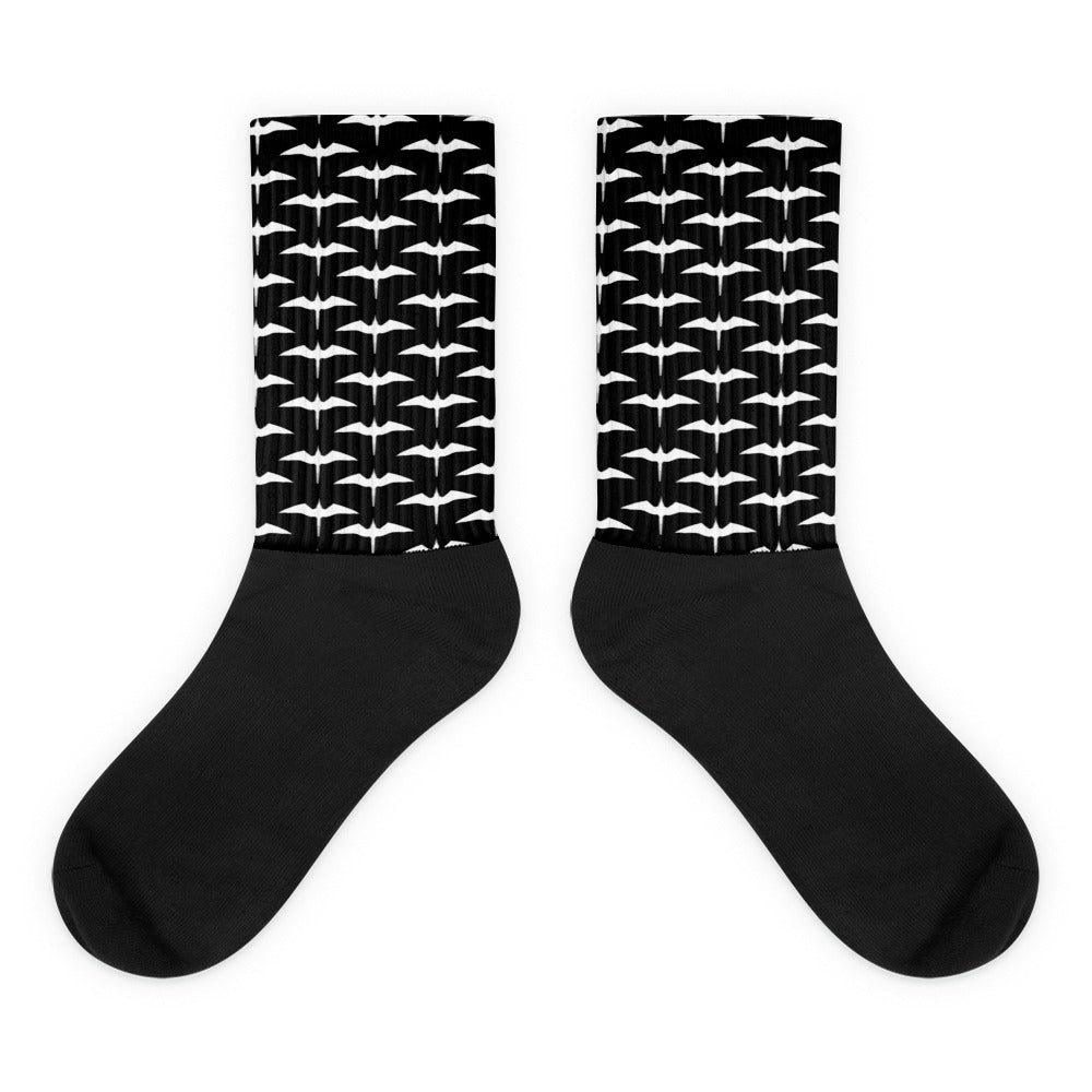 'Iwa Hō'auna Socks in Ka'iwakīloumoku-Black
