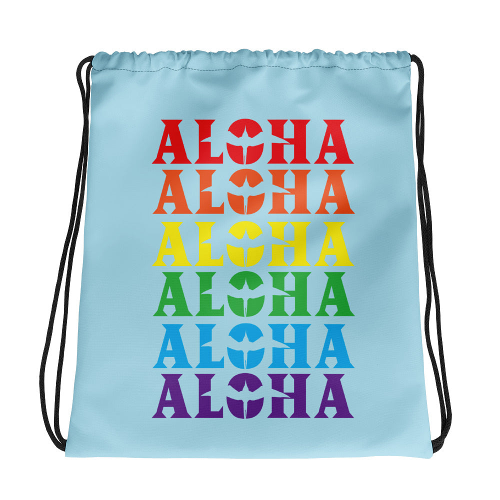 Aloha Ānuenue Rainbow Bag in Lanikai-Blue
