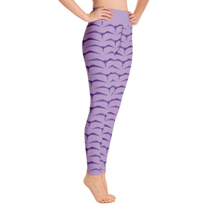 'IWA Mermaid Scales Wāhine Leggings (Purple)
