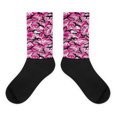 'IWA CAMO Socks in Noe 'Ula Pink-Mist