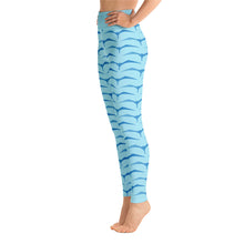 Load image into Gallery viewer, &#39;IWA Mermaid Scales Wāhine Leggings (Blue)