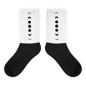 'IWA + Moon Socks (White)