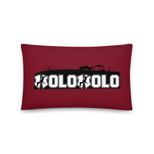 Holoholo Pillow in Red-Red Wine
