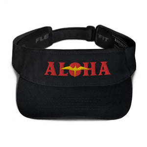Aloha 'IWA Visor (Red+Yellow Embroidery)