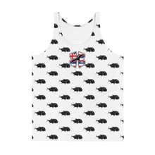 Load image into Gallery viewer, Ulua I&#39;a H Flag Tank Top in Mauna Kea-White