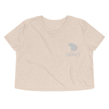 Load image into Gallery viewer, Lanai Island Crop Tee (White Embroidery)