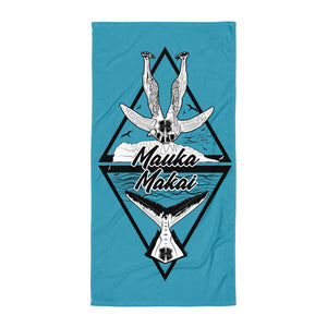 Mauka Makai Blue Towel
