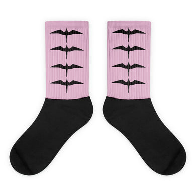 'Iwa Pāhā Socks in Kahelelani-Pink