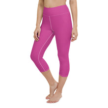 Load image into Gallery viewer, &#39;IWA Pūkolu Capri Leggings (DragonFruit)